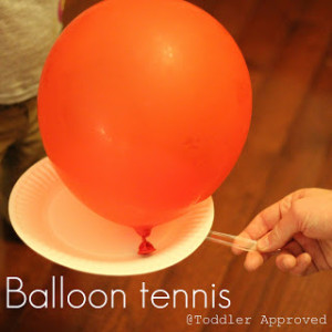 toddler approved balloon tennis