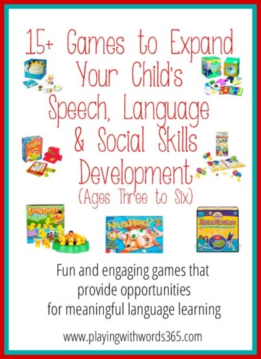 15+ Great Games for Speech, Language & Social Skills ...